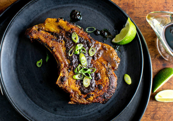 Pork Chop with ginger and turmeric