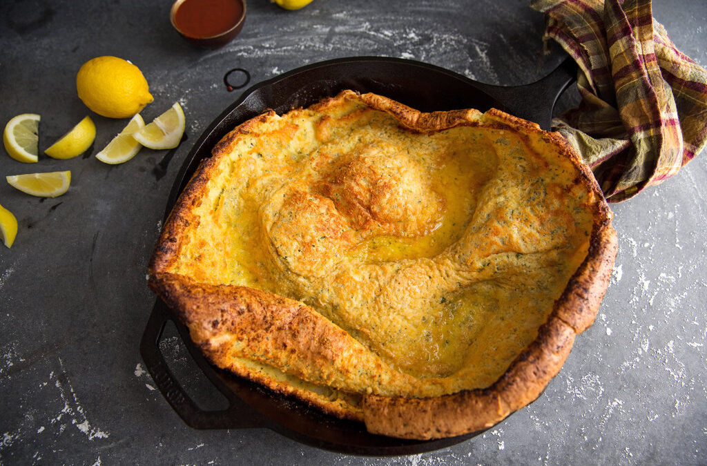 Savory Dutch Baby with Bacon